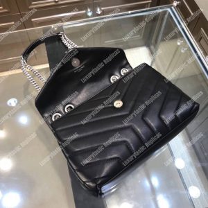 Saint Laurent Loulou Small In “Y” Matelassé Leather Black - Image 4