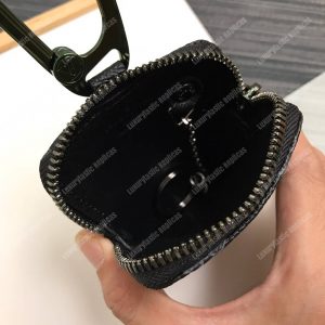 LV Zip Key Ring Monogram Vivienne Eclipse Black - Image 3