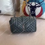 Saint Laurent Classic Medium Soft Envelope Dark Anthracite