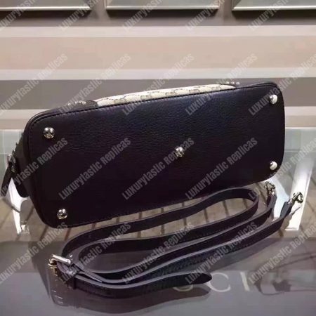 Gucci GG Canvas Top Handle Bag Black - Image 8