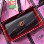Gucci Leather Continental Wallet Black