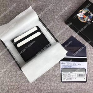 Prada Leather Card Holder Black - Image 5