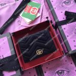 Gucci GG Marmont Card Case Velvet Black