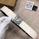 Loewe Anagram Belt 3.2Cm White