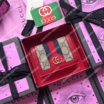 Gucci Ophidia GG Card Case Red