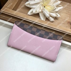 LV Croisette Wallet Damier canvas w/ grained leather Magnolia - Image 3