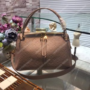 LV Ponthieu PM Monogram Empreinte Leather Vison - Image 3
