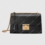 Gucci Padlock Medium Signature Shoulder Bag Black