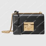 Gucci Padlock Small Leather Shoulder Bag Black
