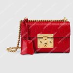 Gucci Padlock Small Signature Shoulder Bag Red