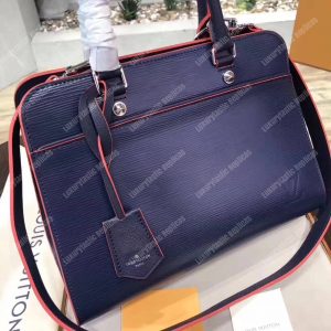 LV Epi Vaneau MM Bag Epi Leather Indigo - Image 5