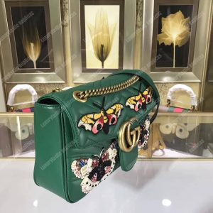 Gucci GG Marmont Medium Matelasse Shoulder Bag Butterfly - Image 4