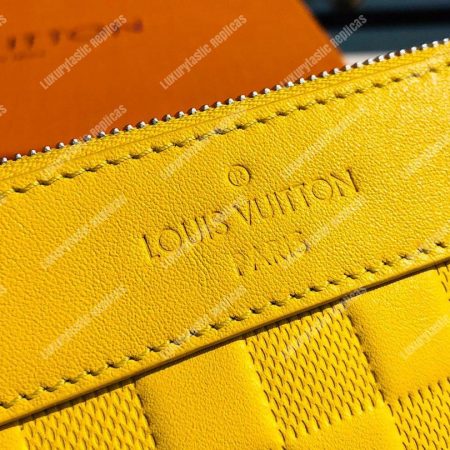 LV Discovery Pochette Damier Infini Yellow - Image 5