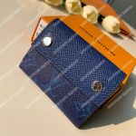 LV Discovery Compact Wallet K45 Taiga Monogram Cobalt