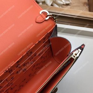 LV Twist Chain Wallet Catogram Dogs and Cats Brown Orange - Image 8