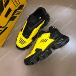 Prada Cloudbust Thunder Knit Sneakers Yellow