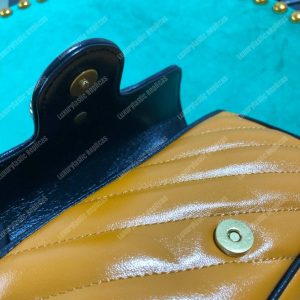 Gucci GG Marmont Super Mini Bag Cognac Matelassé - Image 8