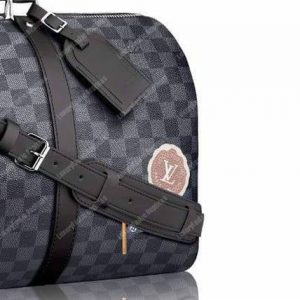 LV Keepall Bandouliere 45 Bag Damier Graphite Canvas LV League - Image 4