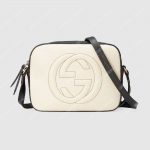 Gucci Soho Small Leather Disco Bag White/Black