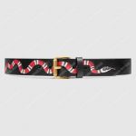 Gucci Leather Belt with Kingsnake