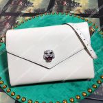 Gucci Medium Leather Shoulder Bag White