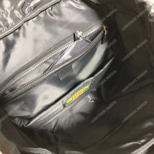 Gucci Dapper Dan Backpack With Gold GG Pattern - Image 9