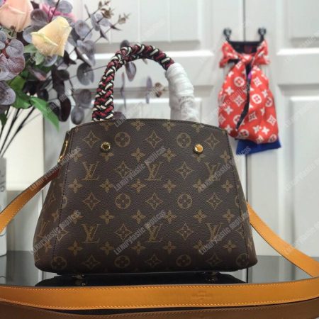 LV Montaigne BB Monogram Braided Handles - Image 3