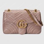 Gucci GG Marmont Medium Matelasse Shoulder Bag Dusty Pink