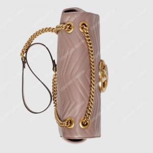 Gucci GG Marmont Medium Matelasse Shoulder Bag Dusty Pink - Image 6