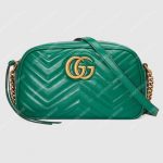 Gucci GG Marmont Small Matelassé Shoulder Bag Aquamarine