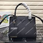 Prada Monochrome Saffiano Leather Bag Black