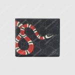 Gucci Kingsnake GG Supreme Wallet Black