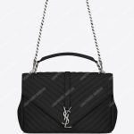 Saint Laurent Large College In Black