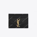 Saint Laurent Monogram Card Case Black