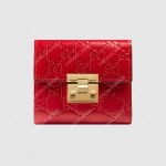 Gucci GG Padlock Wallet Hibiscus Red