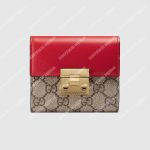 Gucci GG Padlock Wallet Beige/Red