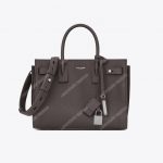 Saint Laurent Sac De Jour Baby Grained Leather Grey