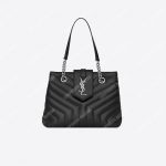 Saint Laurent Small Loulou Shopping Bag Black