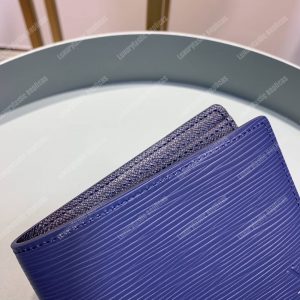 LV Multiple Wallet Blue Oxford - Image 4
