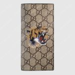 Gucci GG Supreme Tiger Head Print Long Wallet