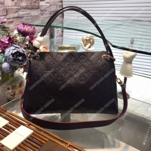 LV Ponthieu PM Monogram Empreinte Leather Marine Rouge - Image 6