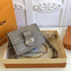 LV Dauphine MM Galet Gray - Image 3