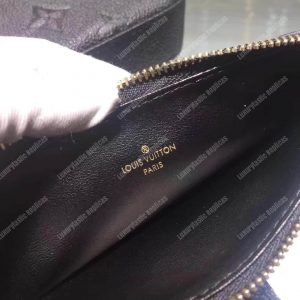 LV Pochette Felicie Bag Monogram Leather Noir - Image 7