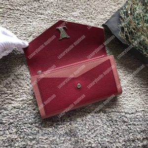 LV MyLockMe Wallet Rose Boudoir Lie de Vin - Image 7