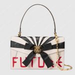 Gucci Osiride Leather Top Handle Bag White