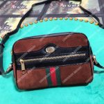 Gucci Ophidia Suede Mini Bag Chesnut
