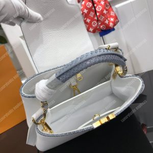 LV Capucines BB Taurillon Python White - Image 7