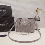 Saint Laurent Small Loulou Shopping Bag Earth Grey