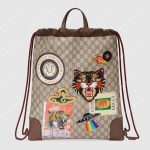 Gucci Courrier Soft GG Supreme Drawstring Backpack