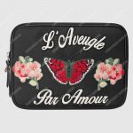 Gucci Techno Canvas Tablet Case With Embroidery Butterfly